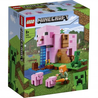 Конструктор детский LEGO MINECRAFT ДОМ-СВИНЬЯ