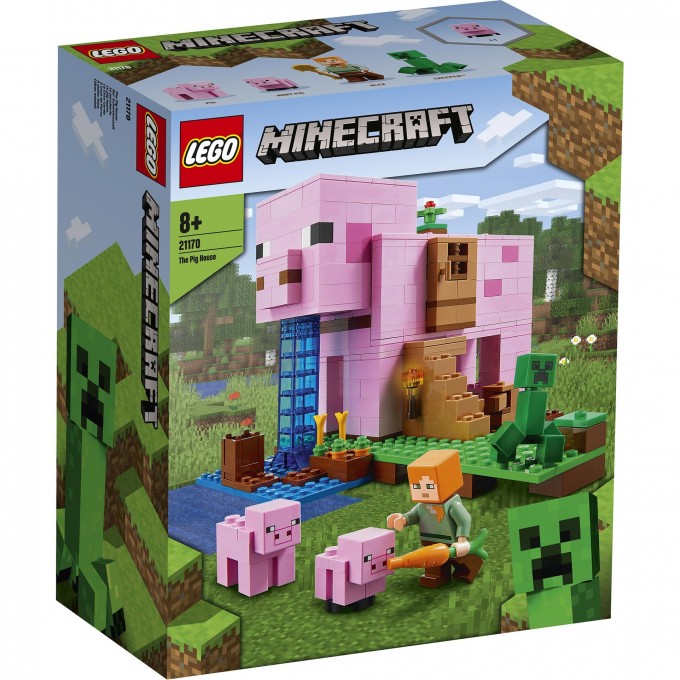 Конструктор детский LEGO MINECRAFT ДОМ-СВИНЬЯ 21170 Конструктор детский LEGO MINECRAFT ДОМ-СВИНЬЯ 21170