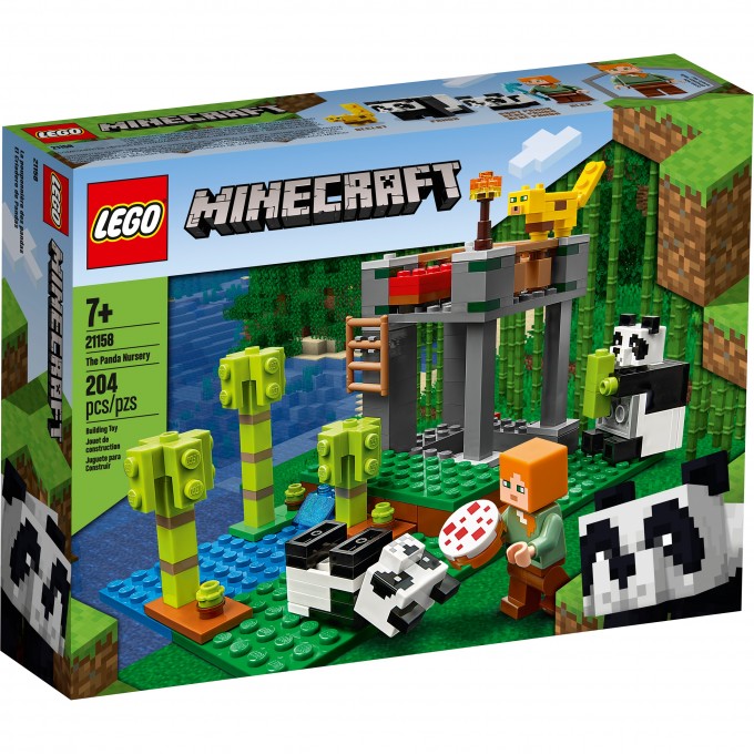 Конструктор детский LEGO MINECRAFT ПИТОМНИК ПАНД 21158