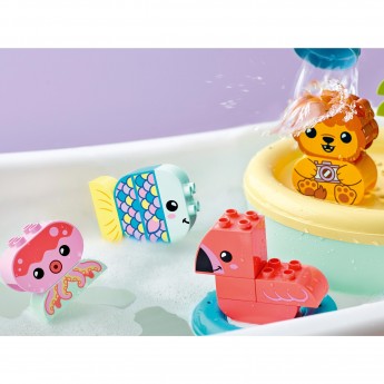 Конструктор LEGO DUPLO "ПРИКЛЮЧЕНИЯ В ВАННОЙ: ПЛАВУЧИЙ ОСТРОВ ДЛЯ ЗВЕРЕЙ" 10966