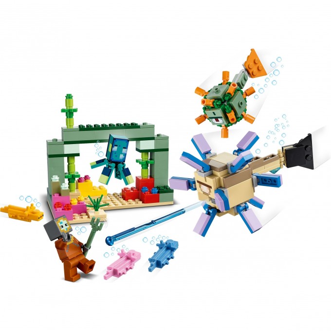 Конструктор LEGO MINECRAFT "БИТВА СО СТРАЖЕМ" Minecraft 21180 3724993