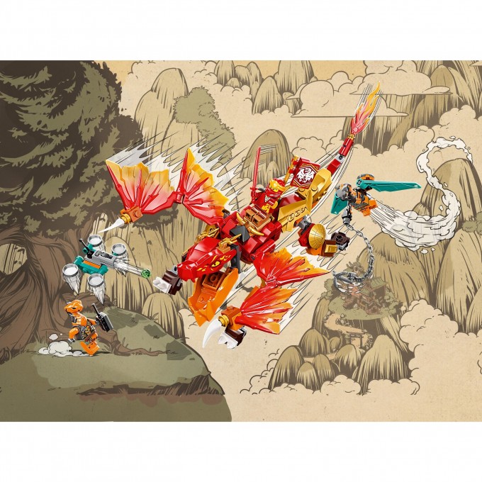 Конструктор LEGO NINJAGO «ОГНЕННЫЙ ДРАКОН ЭВО КАЯ» Ninjago 71762 3727510 Конструктор LEGO NINJAGO «ОГНЕННЫЙ ДРАКОН ЭВО КАЯ» Ninjago 71762 3727510