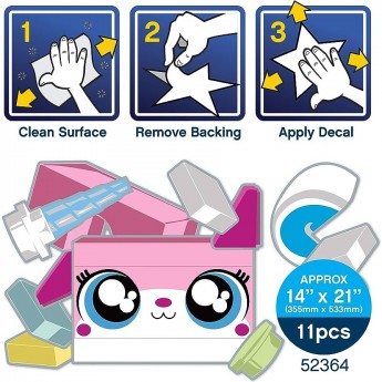 Набор статических наклеек LEGO MOVIE 2 - UNIKITTY 52364 – «Статикер» (Staticker), многоразового использования